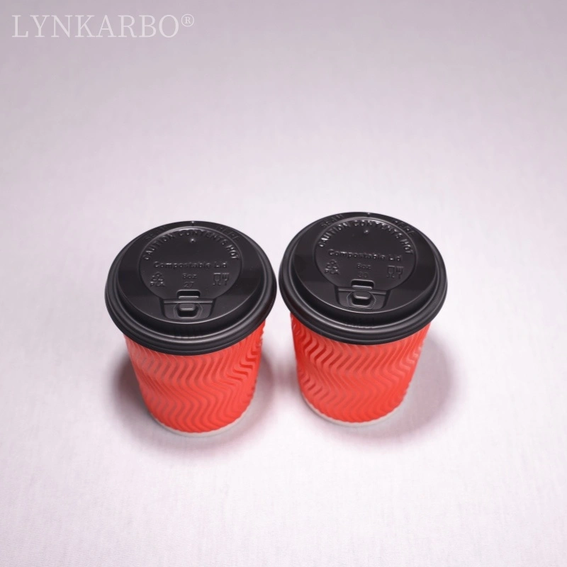 Cpla 80mm Flip Top Black Cup Lid
