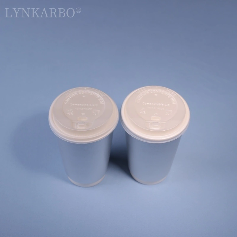 Cpla 90mm Flip Top Natural Color Cup Lid